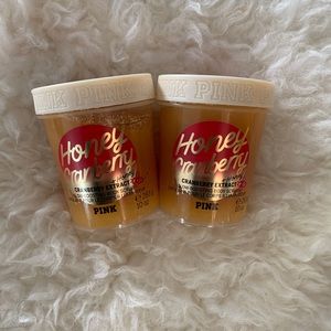 New Victoria’s Secret PINK Honey Cranberry Glow Boosting Body Scrubs